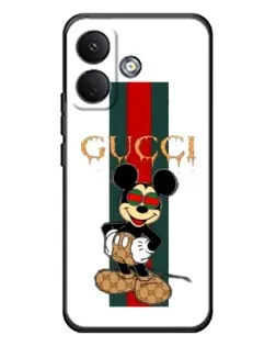 Чохол для Xiaomi Poco X8 з картинкою «Міккі Маус Gucci — смуги» Чохол для Xiaomi Poco X8 з картинкою «Міккі Маус Gucci — смуги»