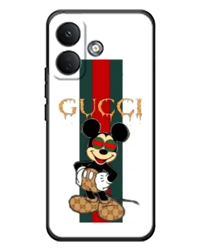 Чохол для Xiaomi Poco X8 з картинкою «Міккі Маус Gucci — смуги» Чохол для Xiaomi Poco X8 з картинкою «Міккі Маус Gucci — смуги»