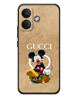 Чохол для Xiaomi Poco X8 з картинкою «Міккі Маус Gucci — крафт» Чохол для Xiaomi Poco X8 з картинкою «Міккі Маус Gucci — крафт»