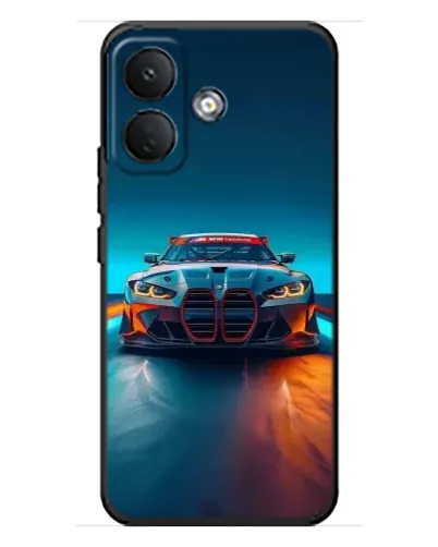 Чехол для Xiaomi Poco X8 с картинкой «BMW — огни неона» Чехол для Xiaomi Poco X8 с картинкой «BMW — огни неона»