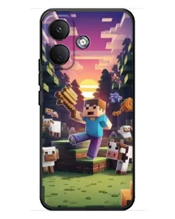 Чехол для Xiaomi Poco X8 с картинкой «Стив на ферме» Чехол для Xiaomi Poco X8 с картинкой «Стив на ферме»