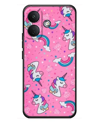 Чехол для Xiaomi Poco X8 с картинкой «Unicorn паттерн розовый» Чехол для Xiaomi Poco X8 с картинкой «Unicorn паттерн розовый»