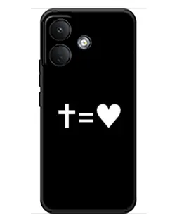 Чохол для Xiaomi Poco X8 з картинкою «Хрест та Серце»