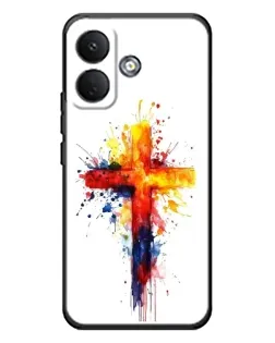 Чохол для Xiaomi Poco X8 з картинкою «Акварельний хрест»