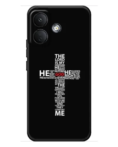 Чехол для Xiaomi Poco X8 с картинкой «Текстовый крест» Чехол для Xiaomi Poco X8 с картинкой «Текстовый крест»