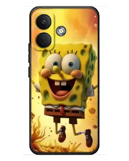 Чехол для Xiaomi Poco X8 с картинкой «Губка Боб прыгает» Чехол для Xiaomi Poco X8 с картинкой «Губка Боб прыгает»