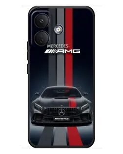 Чехол для Xiaomi Poco X8 с картинкой «Mercedes — белый карбон» Чехол для Xiaomi Poco X8 с картинкой «Mercedes — белый карбон»