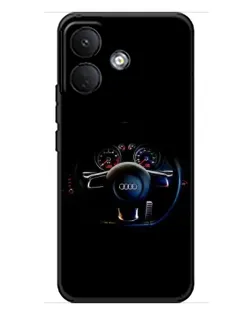 Чехол для Xiaomi Poco X8 с картинкой «Салон Audi — руль» Чехол для Xiaomi Poco X8 с картинкой «Салон Audi — руль»