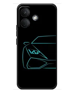 Чохол для Xiaomi Poco X8 з картинкою «Блакитний силует Lamborghini» Чохол для Xiaomi Poco X8 з картинкою «Блакитний силует Lamborghini»