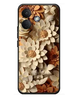 Чохол для Xiaomi Poco X8 з картинкою «Бежевий флористичний декор» Чохол для Xiaomi Poco X8 з картинкою «Бежевий флористичний декор»