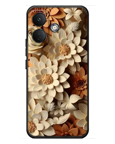 Чехол для Xiaomi Poco X8 с картинкой «Бежевый флористический декор» Чехол для Xiaomi Poco X8 с картинкой «Бежевый флористический декор»