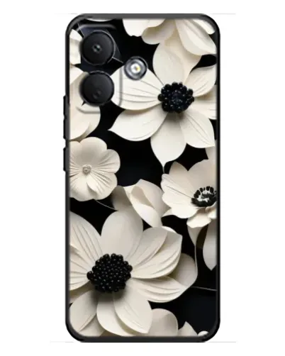 Чехол для Xiaomi Poco X8 с картинкой «Объемные белые цветы» Чехол для Xiaomi Poco X8 с картинкой «Объемные белые цветы»
