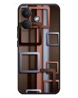 Чохол для Xiaomi Poco X8 з картинкою «Коричневі об'ємні квадрати» Чохол для Xiaomi Poco X8 з картинкою «Коричневі об'ємні квадрати»