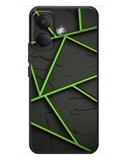 Чохол для Xiaomi Poco X8 з картинкою «Зелені геометричні лінії» Чохол для Xiaomi Poco X8 з картинкою «Зелені геометричні лінії»