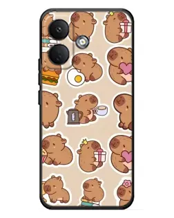 Чохол для Xiaomi Poco X8 з картинкою «Капібари паттерн» Чохол для Xiaomi Poco X8 з картинкою «Капібари паттерн»