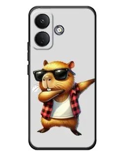 Чохол для Xiaomi Poco X8 з картинкою «Капібара репер даб» Чохол для Xiaomi Poco X8 з картинкою «Капібара репер даб»