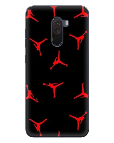 Чехол для Xiaomi POCO F1 с картинкой «Jordan Red Pattern» Чехол для Xiaomi POCO F1 с картинкой «Jordan Red Pattern»