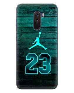 Чехол для Xiaomi POCO F1 с картинкой «Jordan Cyan 23» Чехол для Xiaomi POCO F1 с картинкой «Jordan Cyan 23»