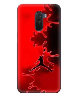 Чехол для Xiaomi POCO F1 с картинкой «Jordan Red Smoke» Чехол для Xiaomi POCO F1 с картинкой «Jordan Red Smoke»