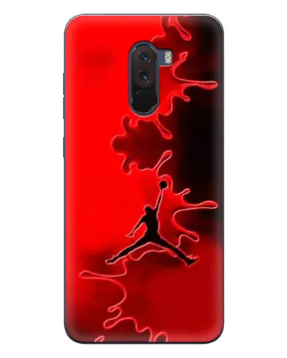 Чехол для Xiaomi POCO F1 с картинкой «Jordan Red Smoke» Чехол для Xiaomi POCO F1 с картинкой «Jordan Red Smoke»