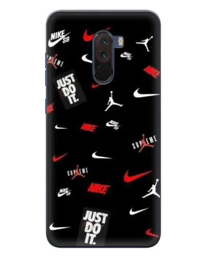Чехол для Xiaomi POCO F1 с картинкой «Nike Mix Pattern» Чехол для Xiaomi POCO F1 с картинкой «Nike Mix Pattern»