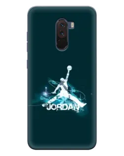 Чехол для Xiaomi POCO F1 с картинкой «Jordan Blue Fire» Чехол для Xiaomi POCO F1 с картинкой «Jordan Blue Fire»