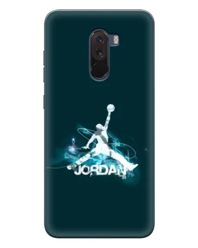 Чехол для Xiaomi POCO F1 с картинкой «Jordan Blue Fire» Чехол для Xiaomi POCO F1 с картинкой «Jordan Blue Fire»