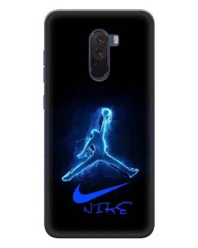 Чехол для Xiaomi POCO F1 с картинкой «Jordan Neon Blue» Чехол для Xiaomi POCO F1 с картинкой «Jordan Neon Blue»