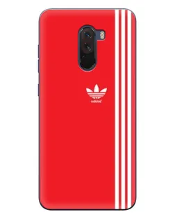 Чехол для Xiaomi POCO F1 с картинкой «Красный минимализм Adidas» Чехол для Xiaomi POCO F1 с картинкой «Красный минимализм Adidas»