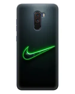 Чехол для Xiaomi POCO F1 с картинкой «Неоновый контур Nike» Чехол для Xiaomi POCO F1 с картинкой «Неоновый контур Nike»