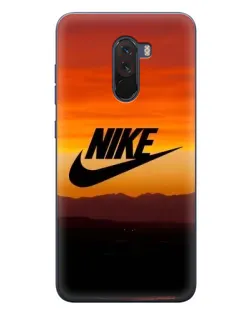 Чехол для Xiaomi POCO F1 с картинкой «Nike — вечерний горизонт» Чехол для Xiaomi POCO F1 с картинкой «Nike — вечерний горизонт»