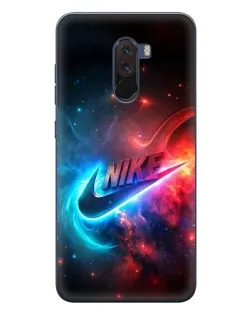 Чехол для Xiaomi POCO F1 с картинкой «Огненный логотип Nike» Чехол для Xiaomi POCO F1 с картинкой «Огненный логотип Nike»