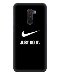 Чехол для Xiaomi POCO F1 с картинкой «Классический принт Nike» Чехол для Xiaomi POCO F1 с картинкой «Классический принт Nike»