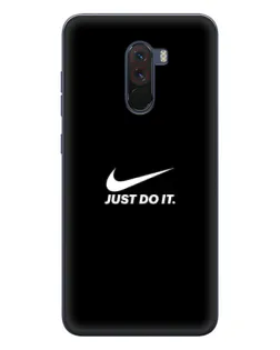 Чехол для Xiaomi POCO F1 с картинкой «Минимализм от Nike» Чехол для Xiaomi POCO F1 с картинкой «Минимализм от Nike»