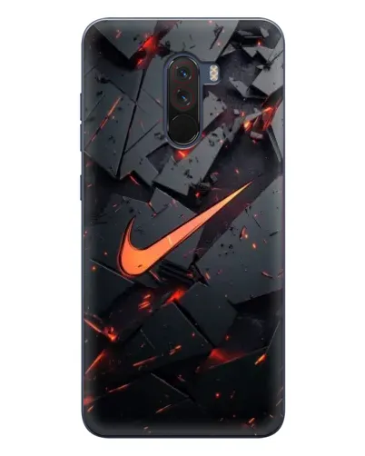 Чехол для Xiaomi POCO F1 с картинкой «Nike — эффект разломов» Чехол для Xiaomi POCO F1 с картинкой «Nike — эффект разломов»