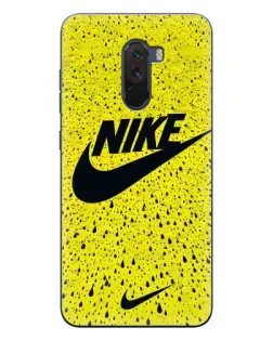 Чехол для Xiaomi POCO F1 с картинкой «Желтый текстурный Nike» Чехол для Xiaomi POCO F1 с картинкой «Желтый текстурный Nike»