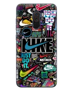 Чехол для Xiaomi POCO F1 с картинкой «Яркий коллаж Nike» Чехол для Xiaomi POCO F1 с картинкой «Яркий коллаж Nike»