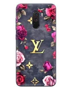 Чехол для Xiaomi POCO F1 с картинкой «Цветочный Louis Vuitton»