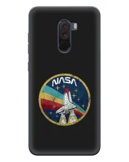 Чехол для Xiaomi POCO F1 с картинкой «NASA — эмблема миссии»