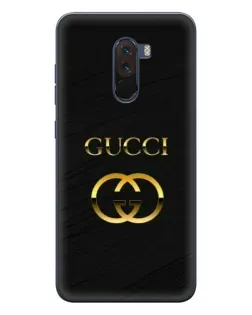 Чехол для Xiaomi POCO F1 с картинкой «Золотой логотип Gucci» Чехол для Xiaomi POCO F1 с картинкой «Золотой логотип Gucci»