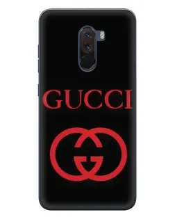 Чехол для Xiaomi POCO F1 с картинкой «Gucci — красный логотип» Чехол для Xiaomi POCO F1 с картинкой «Gucci — красный логотип»