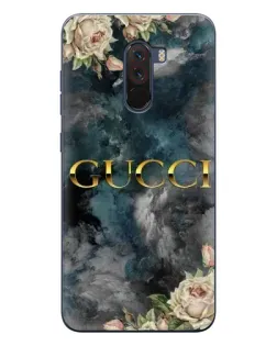 Чехол для Xiaomi POCO F1 с картинкой «Абстрактные цветы Gucci» Чехол для Xiaomi POCO F1 с картинкой «Абстрактные цветы Gucci»