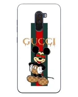 Чехол для Xiaomi POCO F1 с картинкой «Микки Маус Gucci — полосы» Чехол для Xiaomi POCO F1 с картинкой «Микки Маус Gucci — полосы»