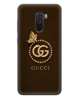 Чехол для Xiaomi POCO F1 с картинкой «Gucci — золотая бабочка» Чехол для Xiaomi POCO F1 с картинкой «Gucci — золотая бабочка»