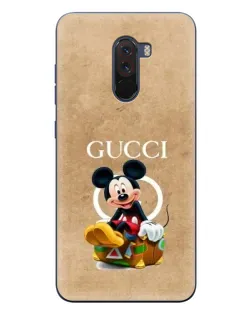 Чехол для Xiaomi POCO F1 с картинкой «Микки Маус Gucci — крафт» Чехол для Xiaomi POCO F1 с картинкой «Микки Маус Gucci — крафт»