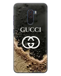 Чехол для Xiaomi POCO F1 с картинкой «Gucci — песчаные дюны» Чехол для Xiaomi POCO F1 с картинкой «Gucci — песчаные дюны»