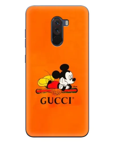Чехол для Xiaomi POCO F1 с картинкой «Микки Маус Gucci — оранж» Чехол для Xiaomi POCO F1 с картинкой «Микки Маус Gucci — оранж»