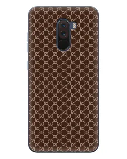 Чехол для Xiaomi POCO F1 с картинкой «Gucci — шоколадная сетка» Чехол для Xiaomi POCO F1 с картинкой «Gucci — шоколадная сетка»