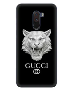 Чехол для Xiaomi POCO F1 с картинкой «Gucci — серебряный лев» Чехол для Xiaomi POCO F1 с картинкой «Gucci — серебряный лев»