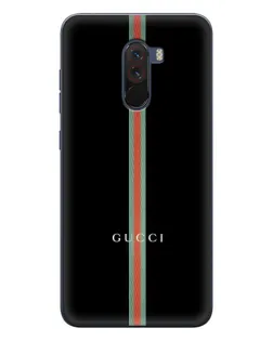 Чехол для Xiaomi POCO F1 с картинкой «Gucci — строгая линия» Чехол для Xiaomi POCO F1 с картинкой «Gucci — строгая линия»